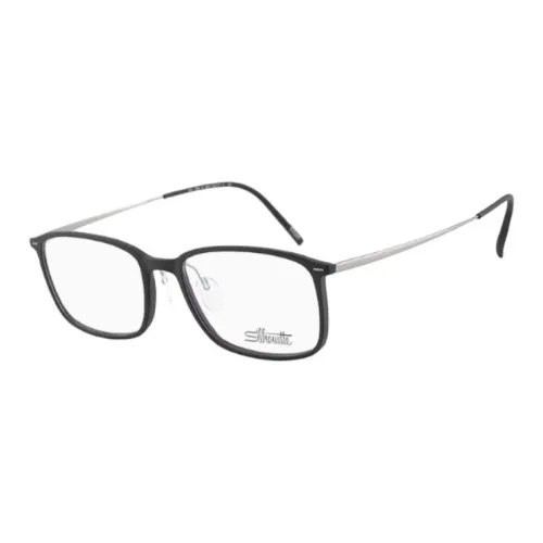 SILHOUETTE Pure Titanium Square Eyeglass Frames Unisex Silver