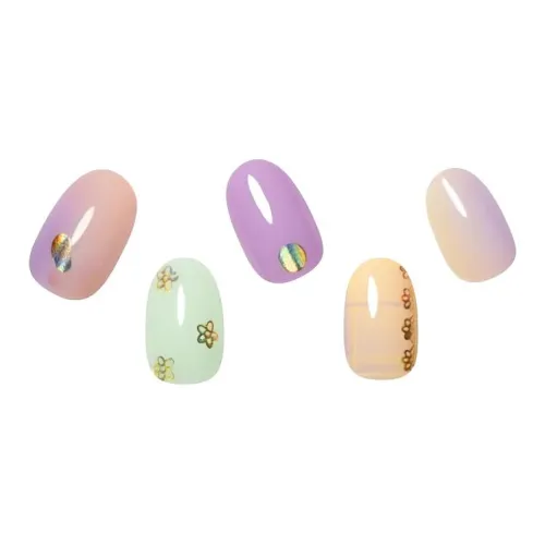 MONVRIJI Luxury Premium Гель Ногтей Стикер Квадратный Круглый Квадратный Cropped Rainbow Pink Solid Color