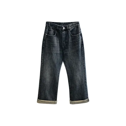 YGQPZHZ Чернила Синий Мужские Джинсы