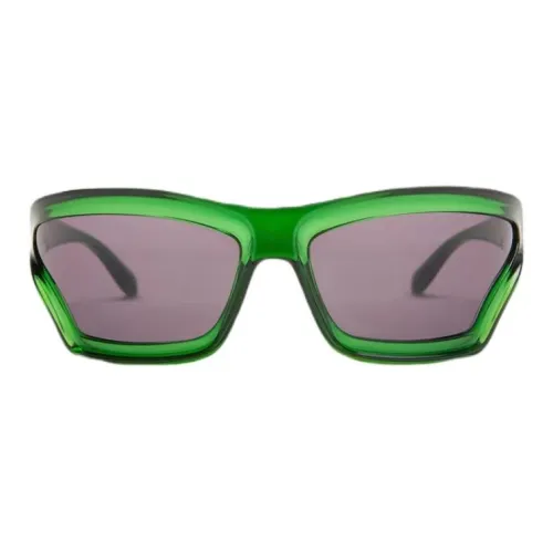 LOEWE Нейлон Нерегулярная форма Солнцезащитные очки Женские Зеленый