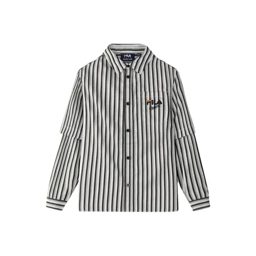 FILA Полный принт Za Унисекс Повседневные Рубашки