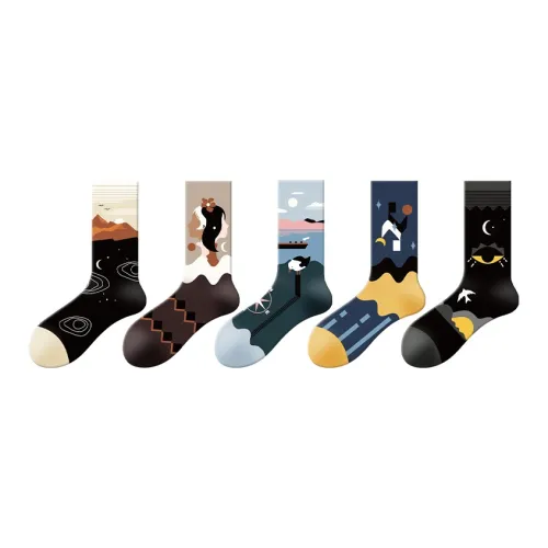 Носки DJUNGLE Crew унисекс упаковка из 5 пар