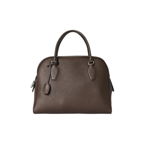 THE ROW Сумка для боулинга из телячьей кожи обычная женская темно-коричневая