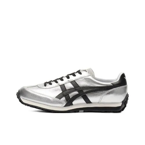 Onitsuka Tiger Edr 78 Устойчивый к истиранию Низкий Топ Casual Унисекс Серебристый Черный
