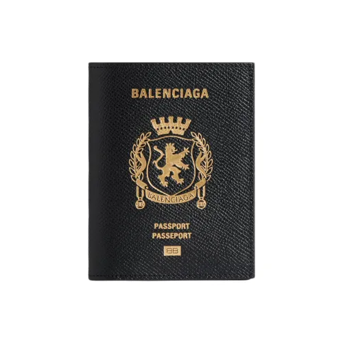 Balenciaga Телячья кожа Кошелек Мужской Черный