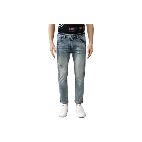 MAREA VESUVIO Light Blue Men's Jeans MAREA VESUVIO Светло-голубые мужские джинсы
