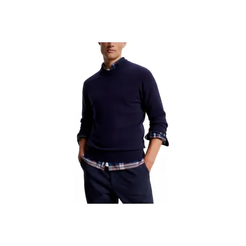 Tommy Hilfiger Темно-синие мужские свитеры
