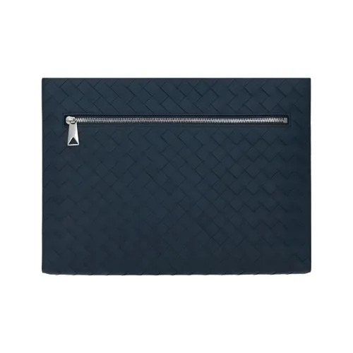 Bottega Veneta Телячья кожа Доска для ноутбука Клатч Мужской Морской синий
