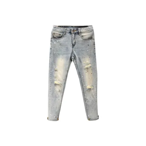 Chisportate Синий Унисекс Джинсы