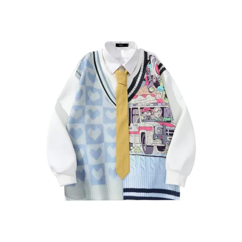 GENANX Белый Унисекс Свитшоты