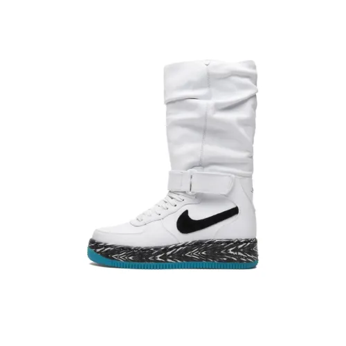 Nike Air FORCE 1 High Топ Скейтборд Кроссовки Женские Белые