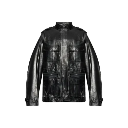 BALMAIN FW25 Кожа Куртка Мужская