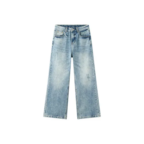 JFU Синий Мужские Джинсы