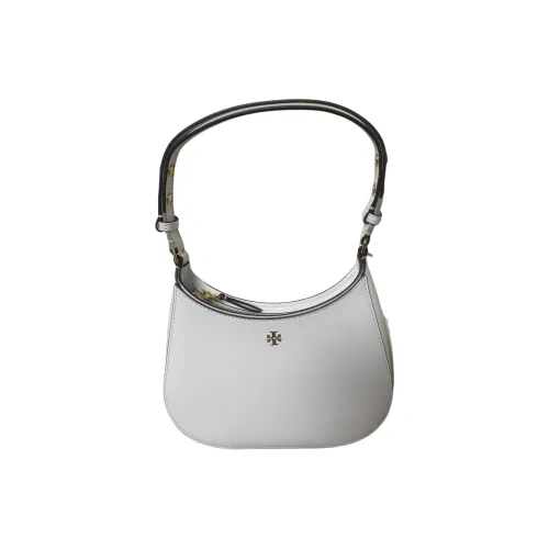 TORY BURCH Золотая тон замковая сумка через плечо сумка женская белая