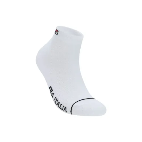 FILA Белые Низкие Носки Мужские Стандартные Белые