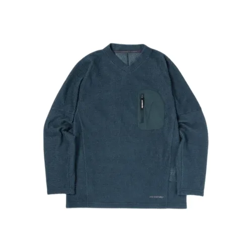 And wander Collaboration FW25 ALPHA Direct Пуловер Толстовка Унисекс