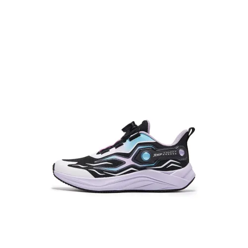 XTEP Нижняя юбка Устойчивая к истиранию Низкий топ Детские беговые кроссовки Черный Орхидея Фиолетовый Забудь Меня не Синий Детский