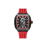 2701 Чисто Черный Красный Кольцо Красный Силиконовый Ремешок