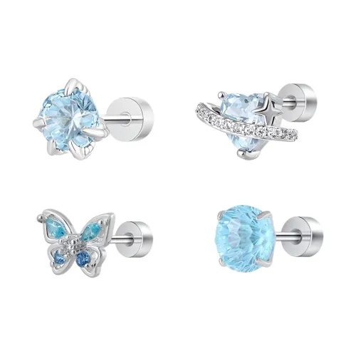 Серьги MISS XIA JWY из титанового стального сплава с цирконием унисекс