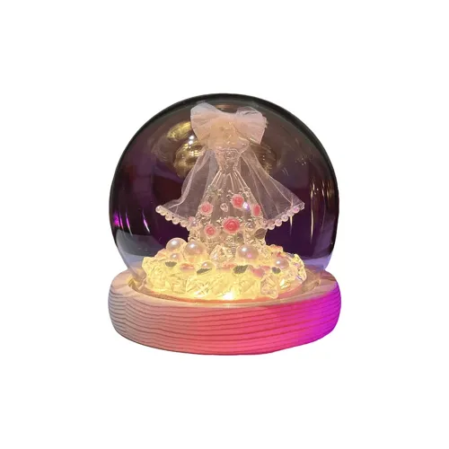 DUOMIAOYOU Белый Свадебное Платье Ночные Светильники Свет Вверх Игрушки