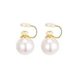 [14 мм] Семейные серьги с жемчужной нижней заколкой