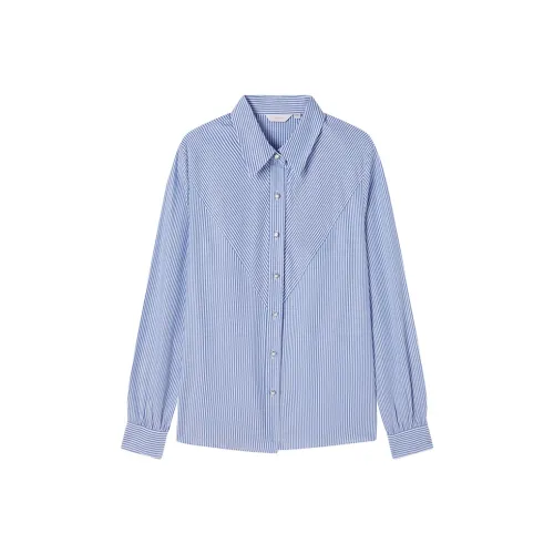 NAVIGARE Темно-сапфировый/Белый Женские Рубашки