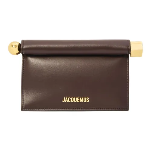 Клатч Jacquemus из кожи наппа маленький женский коричневый