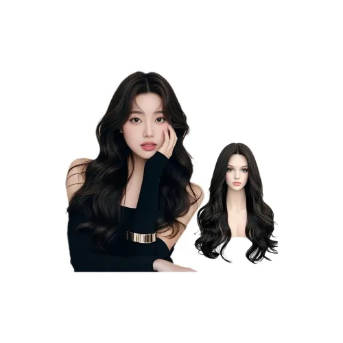 MUNINGFEI Взрослая женщина Большая волна Длинные волосы Женский парик Высокая температура Пряжа