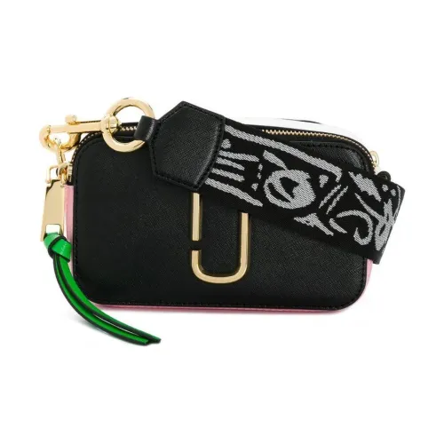MARC JACOBS Snapshot Saffiano Кожа Сумка через плечо Женская Черная и Розовая