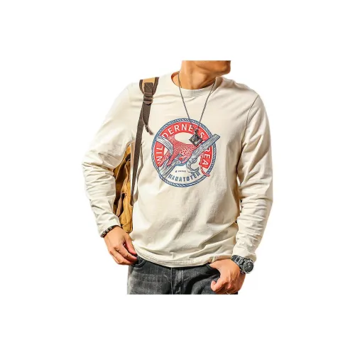 JIYAN Абрикос Мужская T-Рубашка