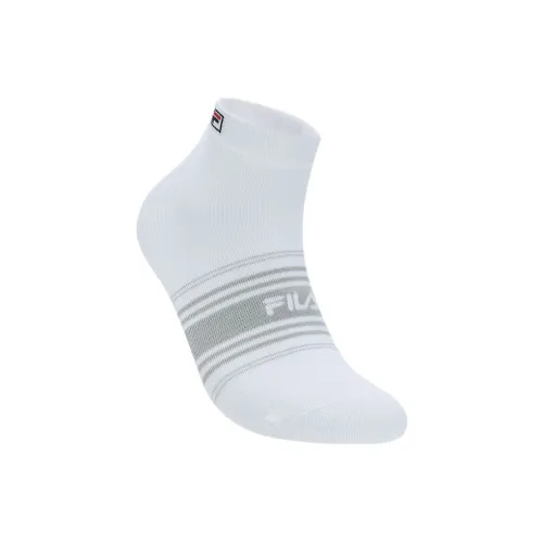 FILA Белые Низкие Носки Мужские Стандартные Белые