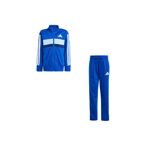 Adidas Повседневная спортивная одежда Essentials Tiberio 3 Stripes Tricot Track Костюм Kids 2 предметный комплект для детей 3-7 лет