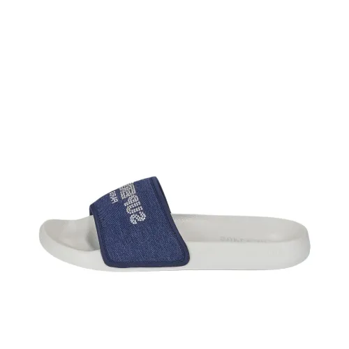 SUPERDRY Композитная подошва противоскользящие слипоны женские синий