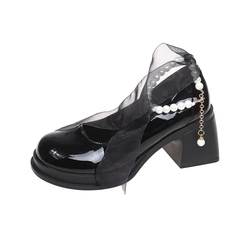 Take the Qin Грубый каблук Туфли Мэри Джейн Женские Набор в подарочной коробке