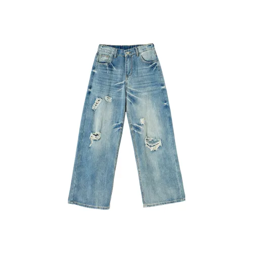 Fingercroxx Blue Unisex Jeans Фингеркрокс Синий Унисекс Джинсы