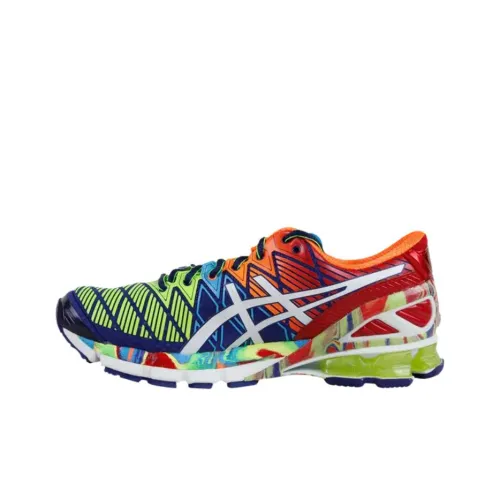 Asics Gel Kinsei 5 Беговые кроссовки Мужские Красный Синий Зеленый