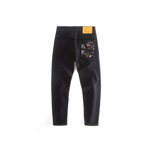 Zomuros Черные Унисекс Джинсы