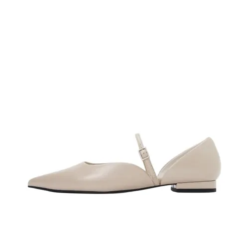 CHARLES KEITH Dolce Gabbana Туфли Мэри Джейн с грубым каблуком женские светло-серые