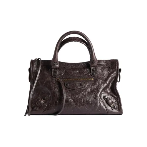 Balenciaga Le City Овечья кожа Одно плечо Сумка Маленькая Женская Кофейная