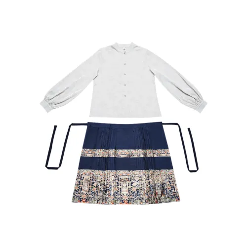 HUICUIGE Белый Женские Комплекты с Юбкой