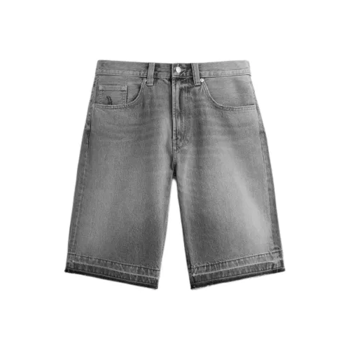 ZARA Серые Мужские Джинсовые Шорты