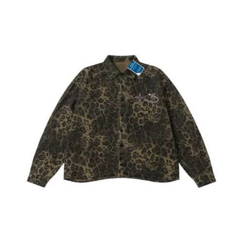 HANDAIWEI Леопардовый принт Унисекс Куртки