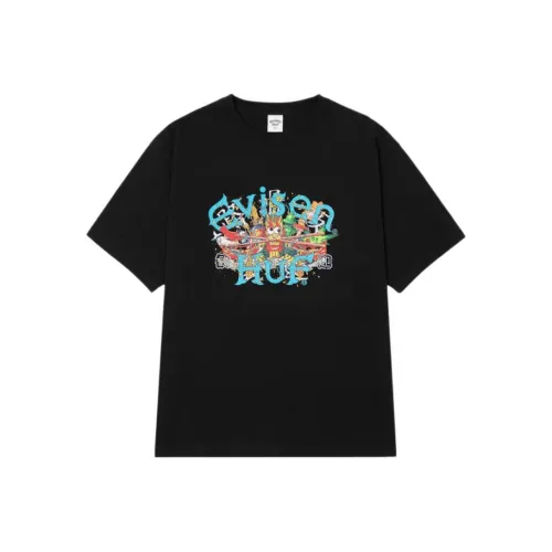 HUF co-brand x Evisen Skateboards Evisen Skateboards Collaboration SS25 T-Shirt Unisex