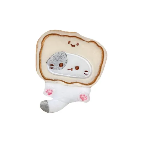 Nodding Bud Bug Милый Креветка И Тайяки Золотой Большой Куриный Палочка С наполнителем Скрипучий Котенок Плюшевый Брелок 7,5 см Высота