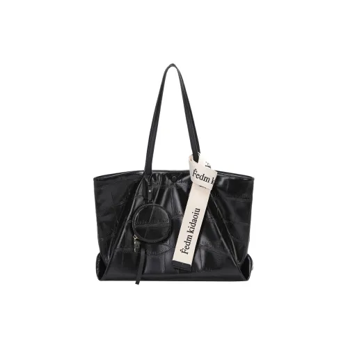 SMILE FOCUS Microfiber Synthetic Leather Shoulder Bag Women's Black SMILE FOCUS Микрофибра Синтетическая Кожа Сумка через плечо Женская Черная