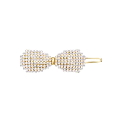 HMZ Alloy Faux Pearl Hair Clips Women's