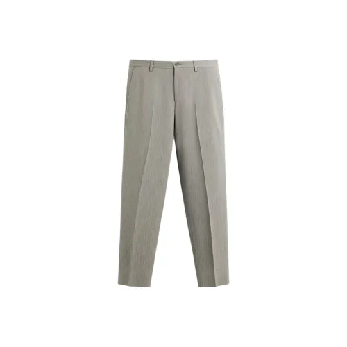 ZARA Коричневый Мужской костюм брюки