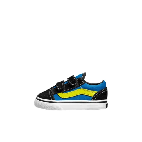 VANS Old Skool Low Топ Обувь для малышей Черный Синий Infant и Toddler