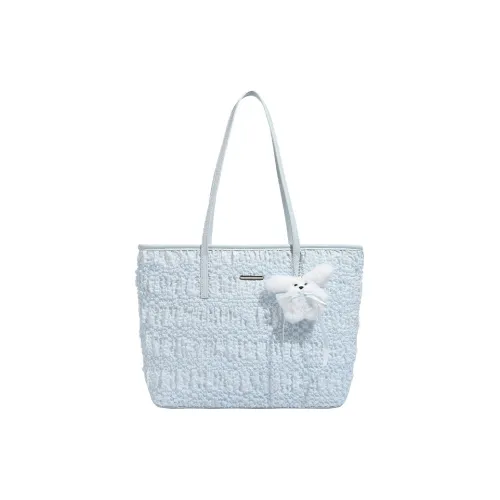 HAWA Шифон Ткань Тоут Сумка Сумка для покупок Сумка на плечо Женская Синяя