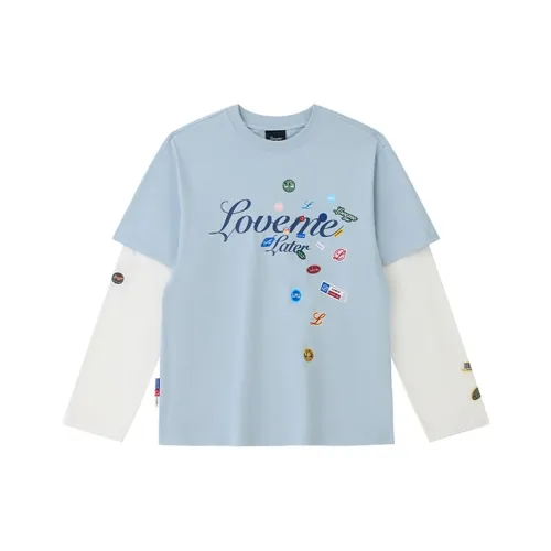 LOVE ME LATER Mock Двухкомпонентная Длинно-рукавная Рубашка Унисекс